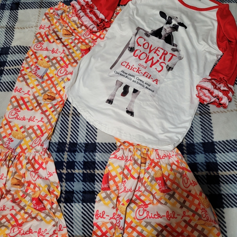 Girls Boutique Chick FIL A set